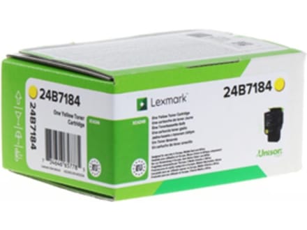Lexmark 24B7184 tonercartridge 1 stuk(s) Origineel Geel