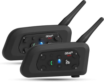 Bluetooth Intercom Headset voor Motor en Skiën - Draadloos Communicatiesysteem voor 2 Persoon