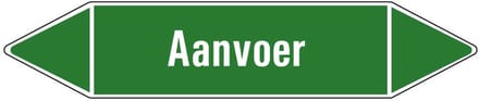 Aanvoer water leidingmarkering op vel 179 x 37 mm - 5 per vel