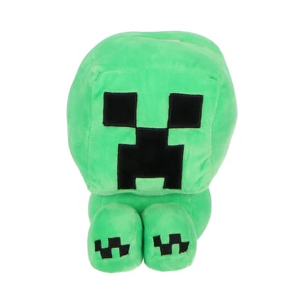 Minecraft Pluche Spaarpot - Creeper - Knuffel - Spaarpot - 20 cm - Groen