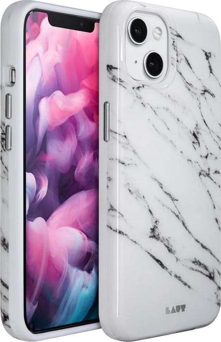 Laut Huex Elements Marble hoesje geschikt voor iPhone 13 - wit