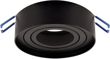 ODYN - inbouwspot Armatuur - Rond - Zwart kleur - 90mm