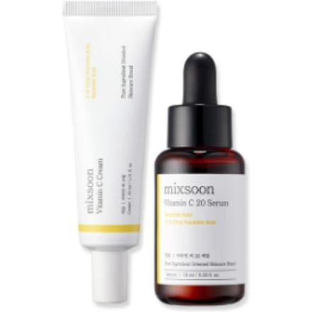 Set 2 Étapes Vitamine C Mixsoon (Sérum 10ml + Crème 30ml) black
