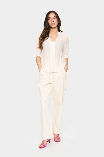 Saint Tropez KristelSZ Shirt Dames Blouse - Ice