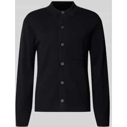 Regular fit cardigan van wolmix met borstzak