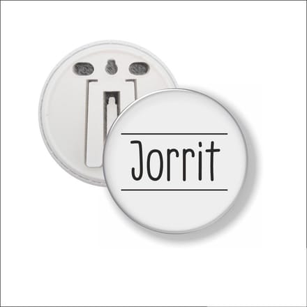 Button Met Clip 58 MM - Jorrit