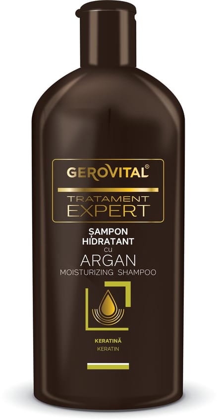 Hydraterende shampoo met Arganolie en Keratine - Treatment Expert Gerovital - 250ml