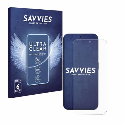 Savvies - Screenprotector voor Nothing Phone (2a) Plus - Folie Beschermfolie transparant 6 Stuks