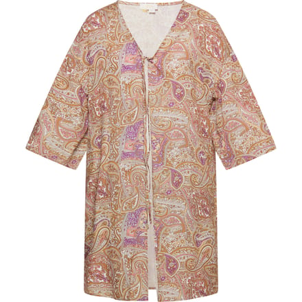 usha Kimono Dames lila veelkleurig