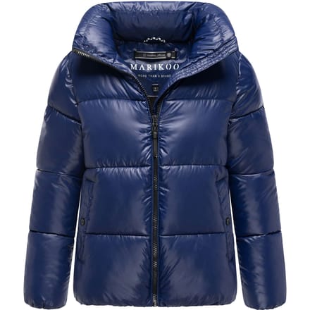 Marikoo dames winterjas Hazalee in puffer-stijl met glanzende look