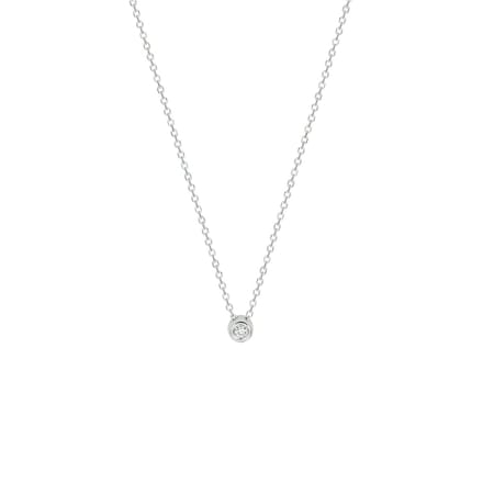 Collier Diamant 0.02ct H Si 41 - 43 - 45 Cm