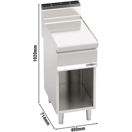 GGM Gastro Neutralelement - 400mm - mit Schublade Zilver