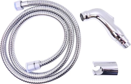 WillieJan Toiletdouche Set A101 - Verchroomd ABS - Set; Knijpdouche, Slang en Ophangbeugeltje