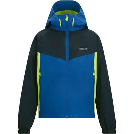 Regatta Hanleigh Waterdichte Jas voor Kinderen/Kinderen (Olympisch Blauw/Scherp Groen)