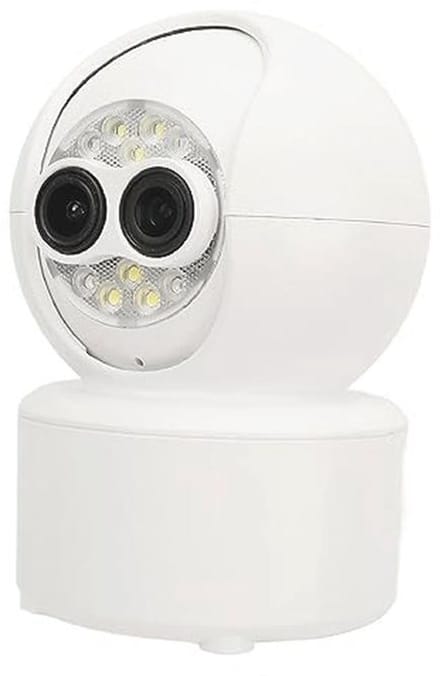 Dubbele Beveiligingscamera met HD Nachtzicht en Bewegingsdetectie voor Optimale Huisbeveiliging