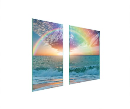 TMK ArtDeko - Snijplank - 75x52 cm - Zee Landschap - Glas