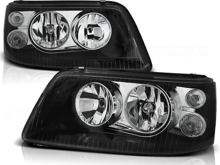 Koplampen VW T5 04 03-08 09 ZWART