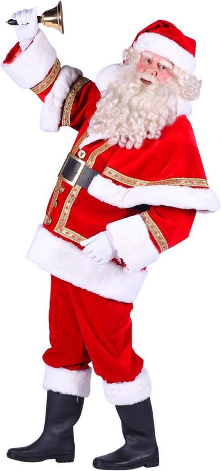 Kerstman polyester deluxe (mt M)
