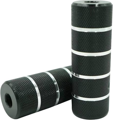 Fietspedalen - Voetsteunen - Fietsen - Antislipdesign - 14 mm - Zwart/Zilver