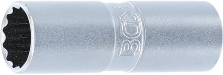 BGS Bougiedopsleutel met rubberring, twaalfkant 1/2 16 mm