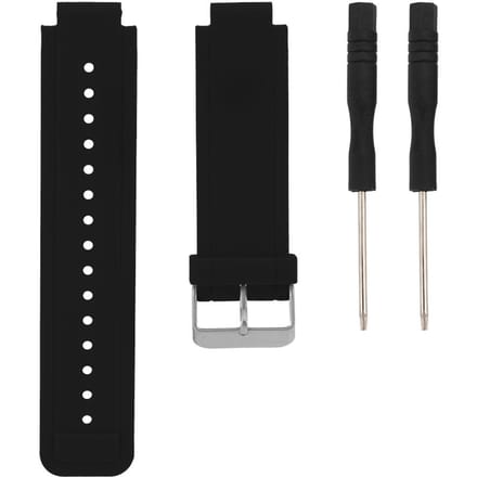 Verstelbare Silicagelhoorlogeband Horlogeband Vervanging Geschikt voor Garmin Vivoactive (Zwart) gray