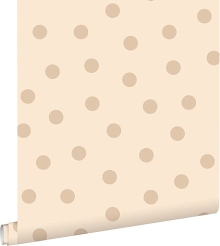 ESTAhome behang stippen beige - 53 cm x 10.05 m - 139730