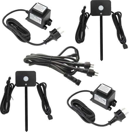 Set van 2 PIR Bewegingssensoren voor 12V Buitenverlichting