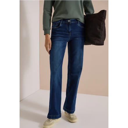High Waist Wide Leg Jeans – Slim Fit