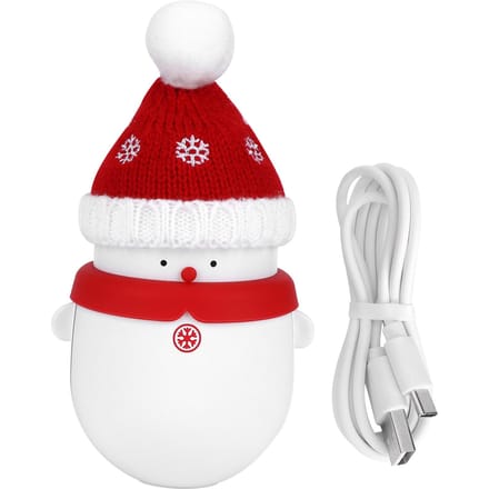 2-in-1 USB Oplaadbare Handwarmer 6000mAh Draagbare Powerbank Herbruikbare Handwarmer Kerst rood