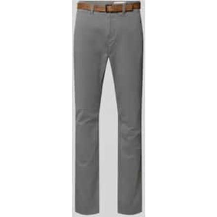 Tom Tailor Denim - Slim-fit chino met riem - Maat 33/34 - Castlerock Grey