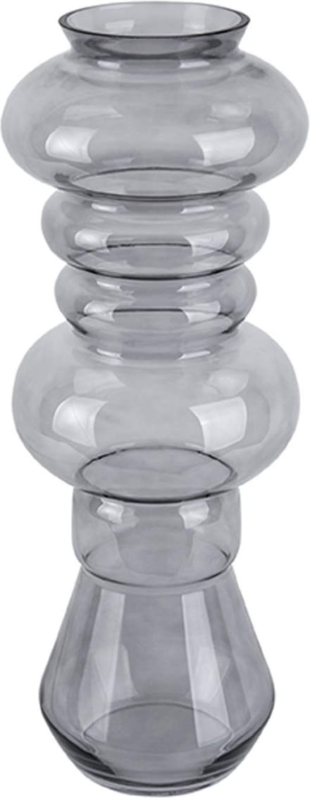 Present Time Vaas Morgana - Glas Donker Grijs - Large - 18x50cm - Scandinavisch