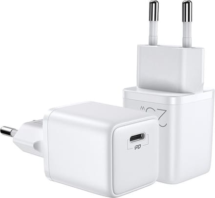 Joyroom - snelle - wandlader USB Type C 25W 3A EU-stekker wit - (L-P251)
