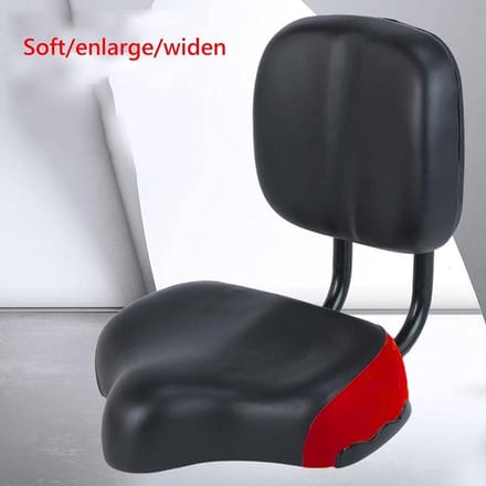 Extra Breed Fietszadel met Rugleuning voor Comfortabel Fietsen