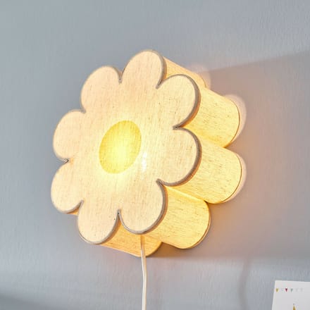 LOBERON Wandlamp Poppeline beige/geel
