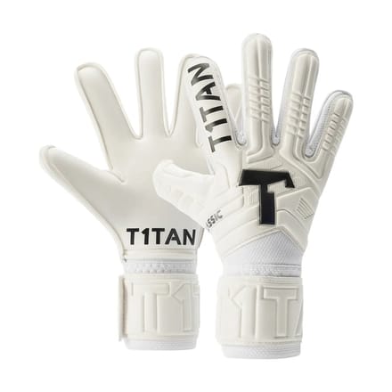 T1TAN Classic 1.0 White-Out Junior Keepershandschoenen kinderen - met vingerbescherming - Maat 6