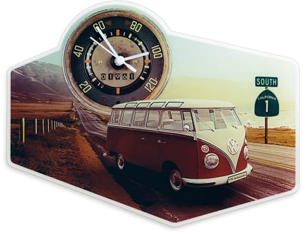 BRISA VW Collection - W T1 Bulli Bus wandklok van acrylglas