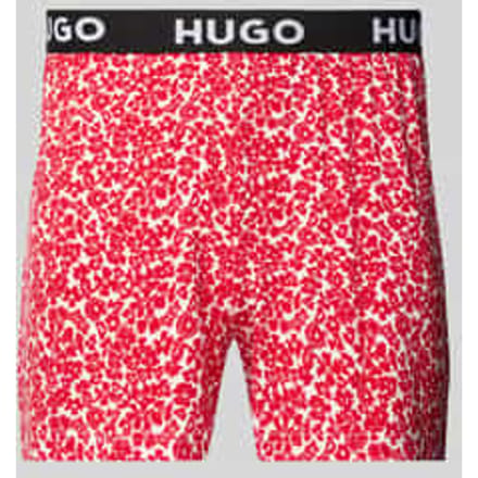 Regular fit korte pyjamabroek met elastische band met label