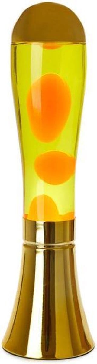 Balvi - Lavalamp - Magma oranje Lava - Goud - lavalampen