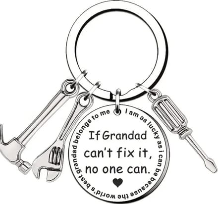 Sleutelhanger If Grandad can^t fix it, no one can ( Opa) 6 x 3 cm