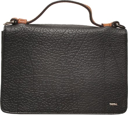 Berba Kleine Crossbodytas / Schoudertas Dames - Leer - Chamonix - Gestreept - Zwart