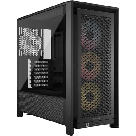 CORSAIR FRAME 4000D RS ARGB - Midtowermodel ATX - Gehard Glas - Zwart - 3x RS120 ARGB fans