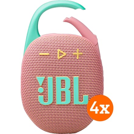 JBL Clip 5 Roze 4-pack