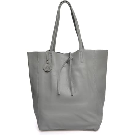 Roberta M Grijs Rundleer Tas
