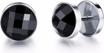 Mendes Jewelry Stud oorbellen Zircon Silver