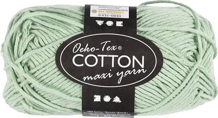 Creativ Company Cotton yarn Size 8/8 L: 80-85 M Mint Green - 50gr.