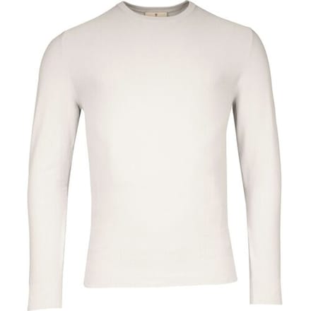 Thomas Maine Trui Crew Neck Piqué Structure Knit Garment Dye Licht Grijs / male