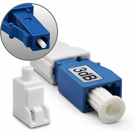 Qoltec glasvezelverzwakker LC/UPC (F) - LC/UPC (M) |   Singlemode |   3dB