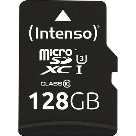 Intenso Professional microSDXC-kaart 128 GB Class 10, UHS-I Incl. SD-adapter