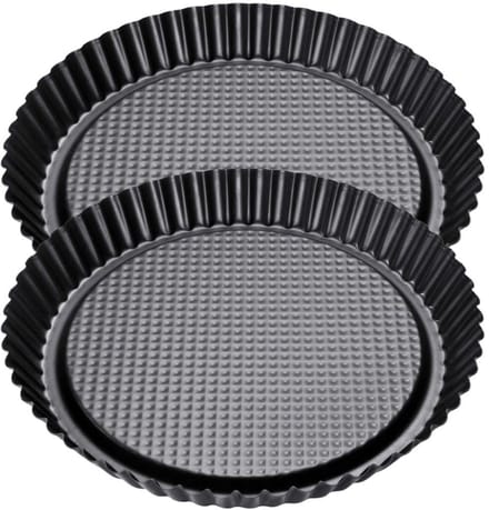Set van 2 Omgekeerde taartvormen 28 cm Zenker Black Metallic