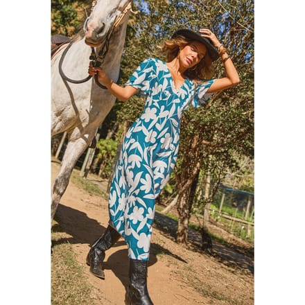 Coral Bay Tropische Midi Jurk